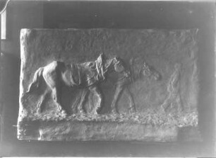 Pferderelief "Von der Arbeit"