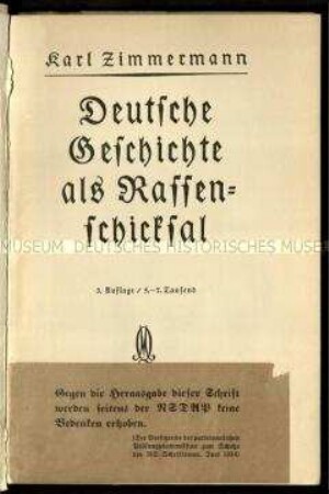 Nationalsozialistische Geschichtsdarstellung zu vergangenen Eroberungen von Gebieten und deren Auswirkungen auf die deutsche Bevölkerungsentwicklung