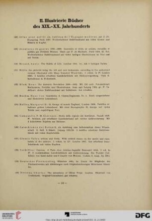II. Illustrierte Bücher des XIX.-XX. Jahrhunderts (Nr. 128-183)
