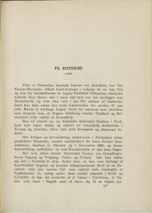Fr. Nietzsche (1909)
