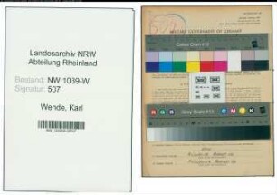 Entnazifizierung Karl Wende , geb. 29.03.1906 (Textileinzelhaendler)