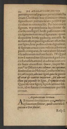 Argumentum tertium.
