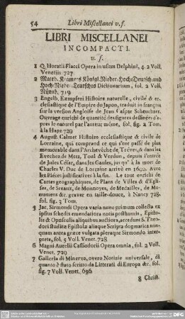 Libri Miscellanei Incompacti