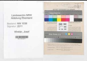 Entnazifizierung Josef Winkler , geb. 08.02.1905 (Klempner)