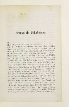 Germanische Volksstämme