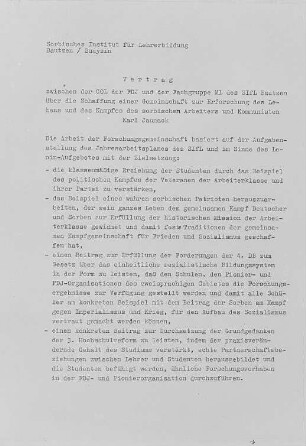 Ausstellung Korla Jannack im Sorbischen Institut für Lehrerbildung