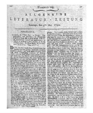 Markus Tullius Cicero's Briefe. Bd. 5. Übers. v. A. G. Borheck. Frankfurt am Main: Hermann 1789