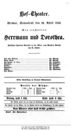 Herrmann und Dorothea