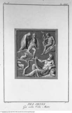 Il Museo Pio-Clementino, Tomo I-VII, Tomo V: Bassirilievi del Museo Pio-Clementino, Relief mit Rhea Silvia und Mars