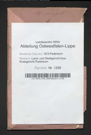 Erblasser: Nievels, Lucie, geb. Rustemeier: