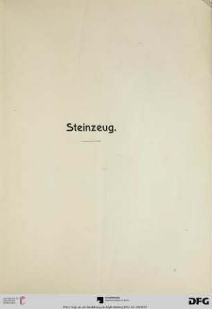 Steinzeug (Nr. 1-222)