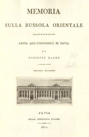 Memoria sulla bussola orientale