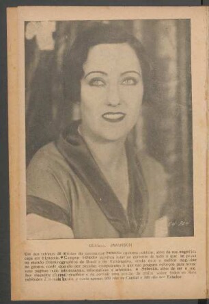 [Ilustração de] Gloria Swanson
