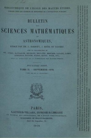 Tome II. - Septembre 1878.