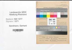 Entnazifizierung Gerhard Sandmann , geb. 25.06.1918 (Bahnpolizist)