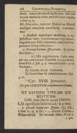 Cap. XVIII. Johannis. Ex quo Christum consideraturi sumus ...