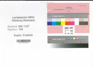 Entnazifizierung Friedrich Kuehn , geb. 25.11.1904 (Sparkassenangestellter)