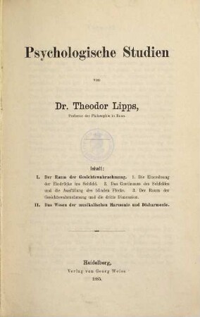 Psychologische Studien