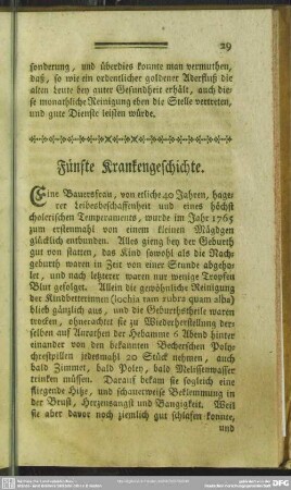 Fünfte Krankengeschichte
