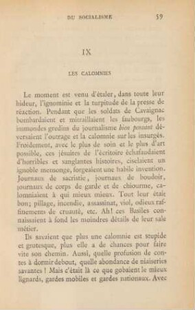 IX Les Calomnies