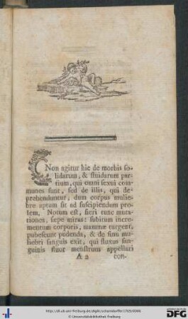 Dissertatio De Purgatione Menstrua, Et Morbis Virginum.