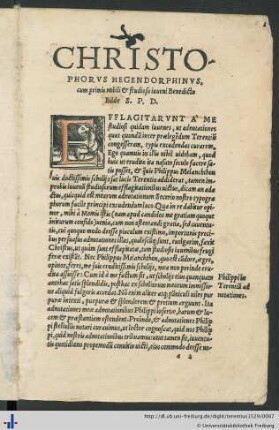 Epistola Nuncupatoria.
