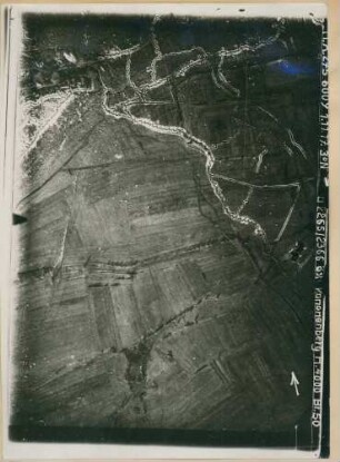 Foto des Geländes östlich des Kanonenberges nördlich von Massiges (Luftbild)