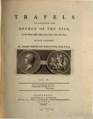 Travels To Discover The Source Of The Nile, In the Years 1768, 1769, 1770, 1771, 1772, and 1773. : In Five Volumes. Vol. III.