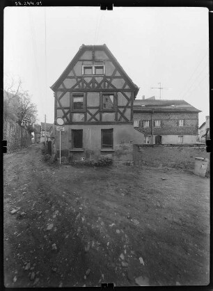 Meißen-Altstadt, Hintermauer 1. Wohnhaus (2. H. 18. Jh.). Giebelfront