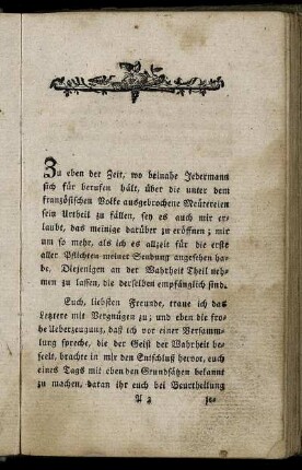 [Ueber den heutigen Empörungsgeist.]