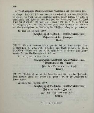 70. Ministerial-Bekanntmachung, betreffend die Zulassung des Niederländischen Lloyd zu Amsterdam zum Geschäftsbetrieb im Großherzogthum