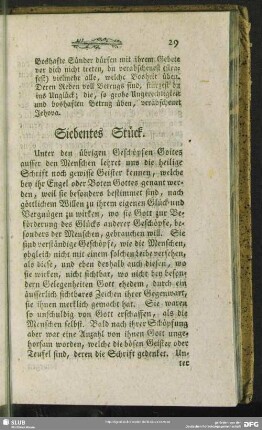 Siebentes Stück