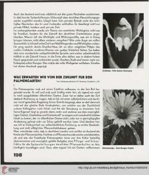 3: Was erwarten wir von der Zukunft für den Palmengarten?