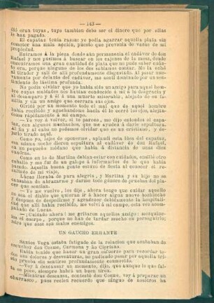 Un gaucho errante