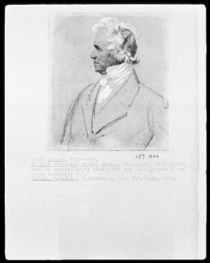 Der Bildhauer Christian Daniel Rauch (Studie zum Huldigungsbild von 1844)