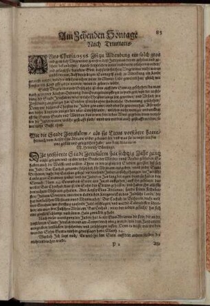 Am Zehenden Sontage Nach Trinitatis