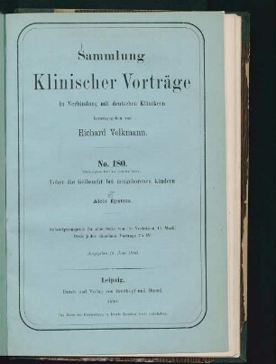 Ueber die Gelbsucht bei neugeborenen Kindern