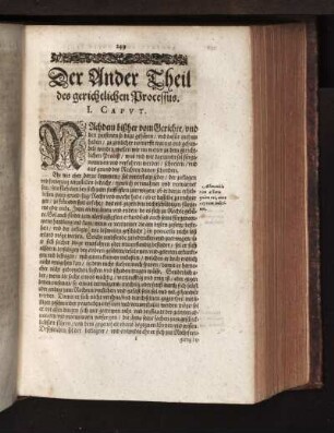 Der Ander Theil des gerichtlichen Processus.