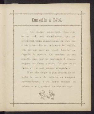 Conseils à Bébé.