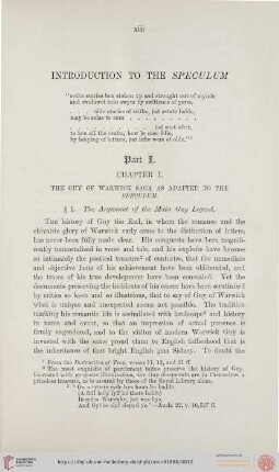 Chapter I. The Guy of Warwick Saga as adapted to the Speculum