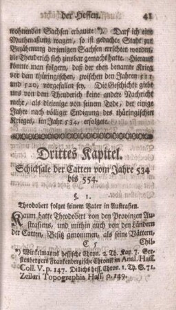 Drittes Kapitel. Schicksale der Catten vom Jahre 534 bis 554.