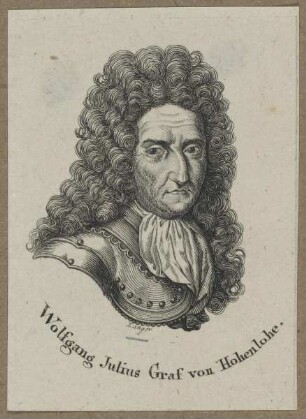 Bildnis des Wolfgang Julius, Graf von Hohenlohe-Gleichen