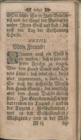 XXXIII. Mein Freund!