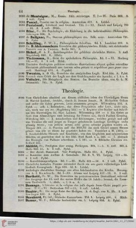 Theologie (Nr. 2096 - 2253)