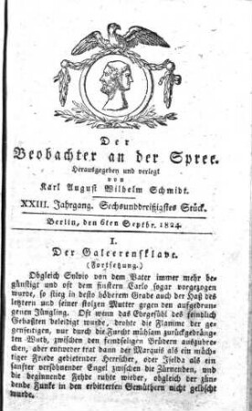 36. Stueck, 6. September 1824