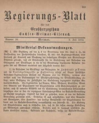Nr. 26 : 6. Juli 1872