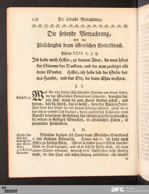 Die siebende Betrachtung [...]