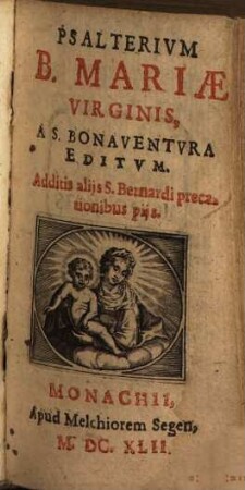 Psalterium honorem Beatae Mariae Virginis