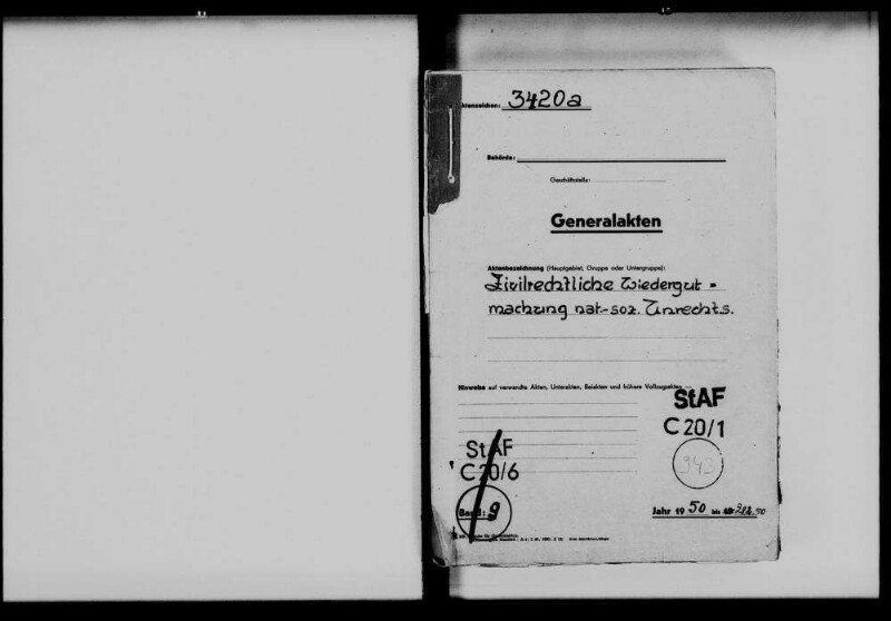 Zivilrechtliche Wiedergutmachung nationalsozialistischen Unrechts, Teil 9