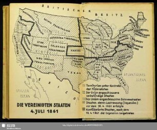 Die Vereinigten Staaten 4. Juli 1861
